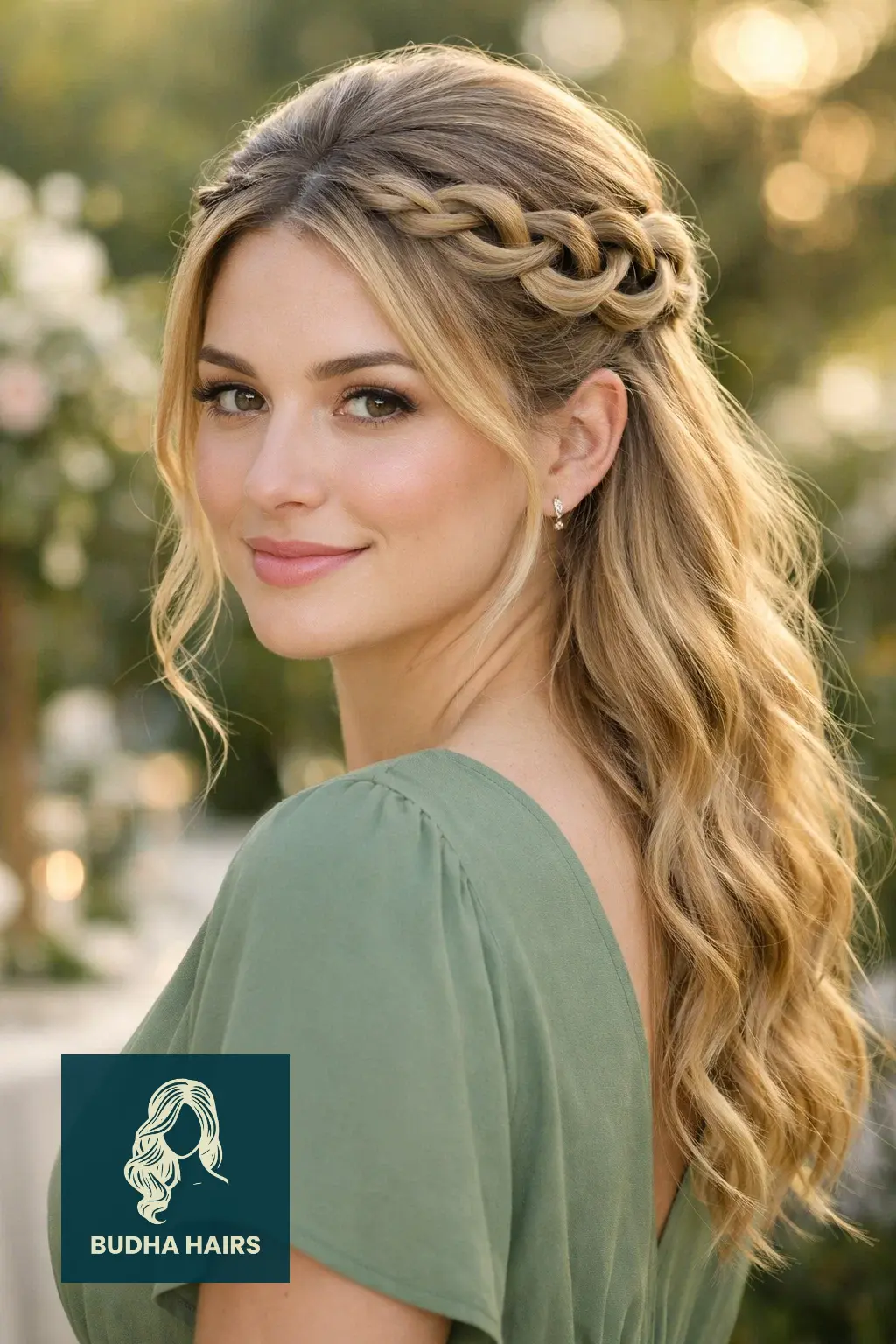 40 Timeless Wedding Guest Hairstyles That Never Go Out of Style 15 The "Infinity" Braid Half-Up Style