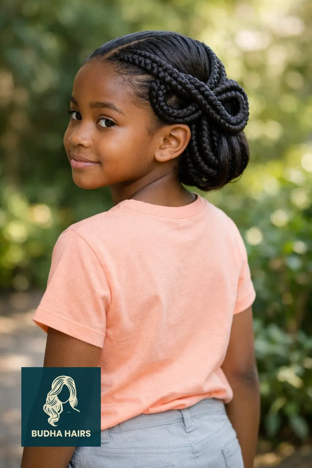 30 Adorable Braid Hairstyles for Kids You Will Love 30 The Infinity Loop Back Braid