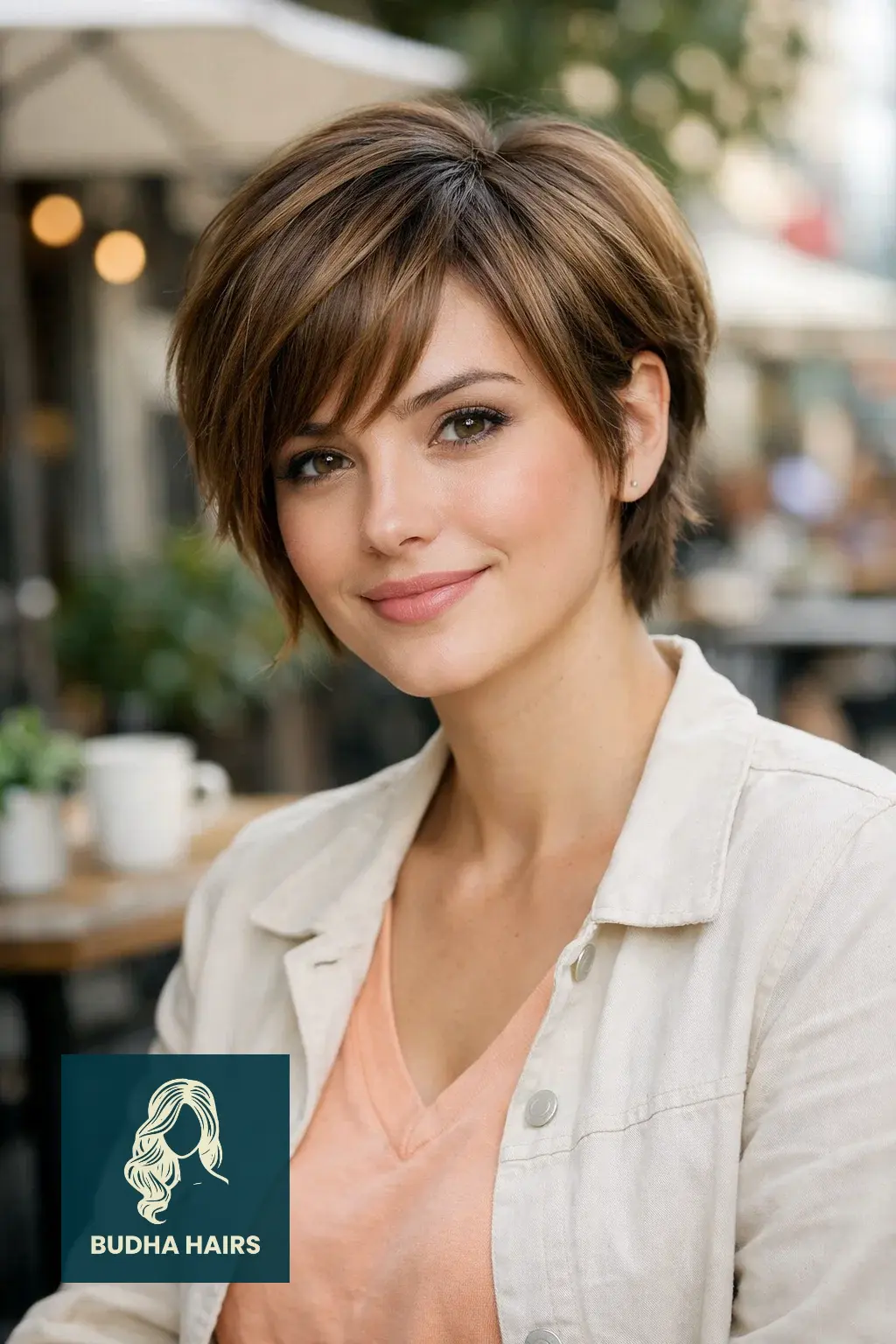 40 Short Haircuts for Round Faces For Women That Flatter Instantly 10 The Layered "Bixie" Cut