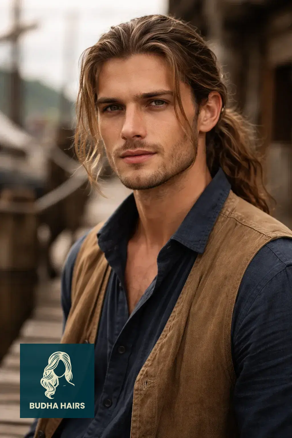 40 Best Pirate Hairstyles for Men: Rugged & Modern Looks 9 The Low-Slung Pirate Ponytail