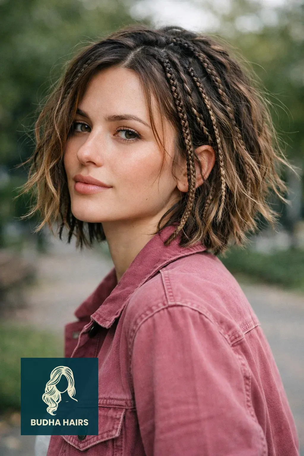 35 Stylish Boho Bob Knotless Braids for Fresh Looks 6 The "Messy" Bedhead Boho Bob
