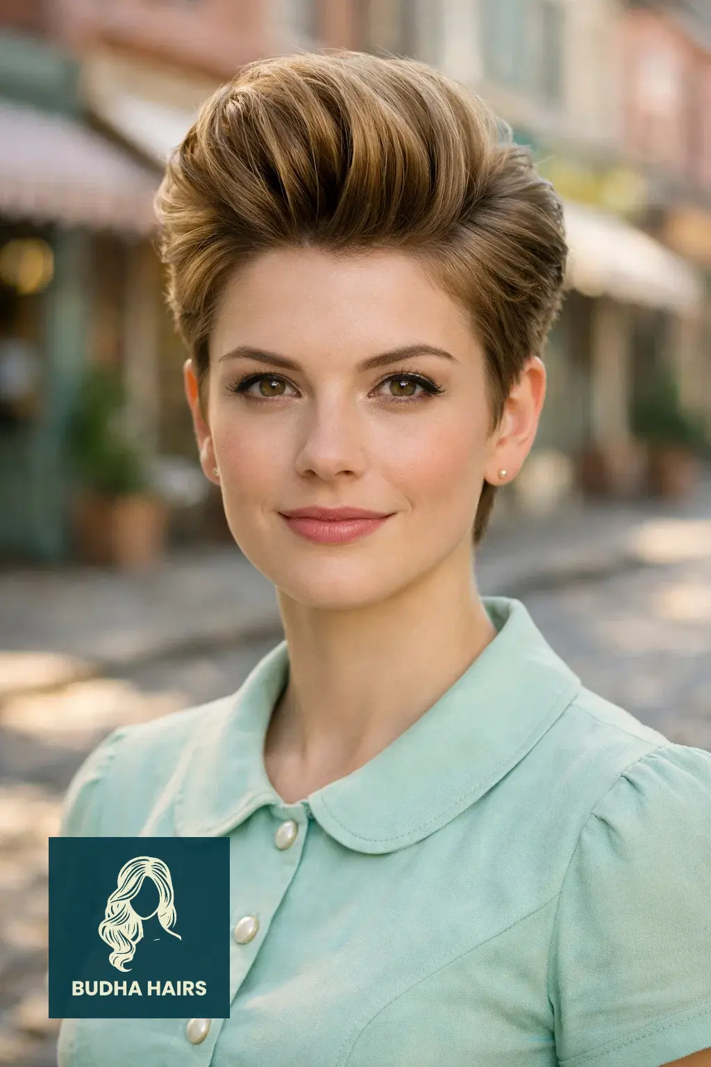 30 Chic 50s Hairstyles for Vintage Glam 24 The "Pixie-Pompadour" Hybrid