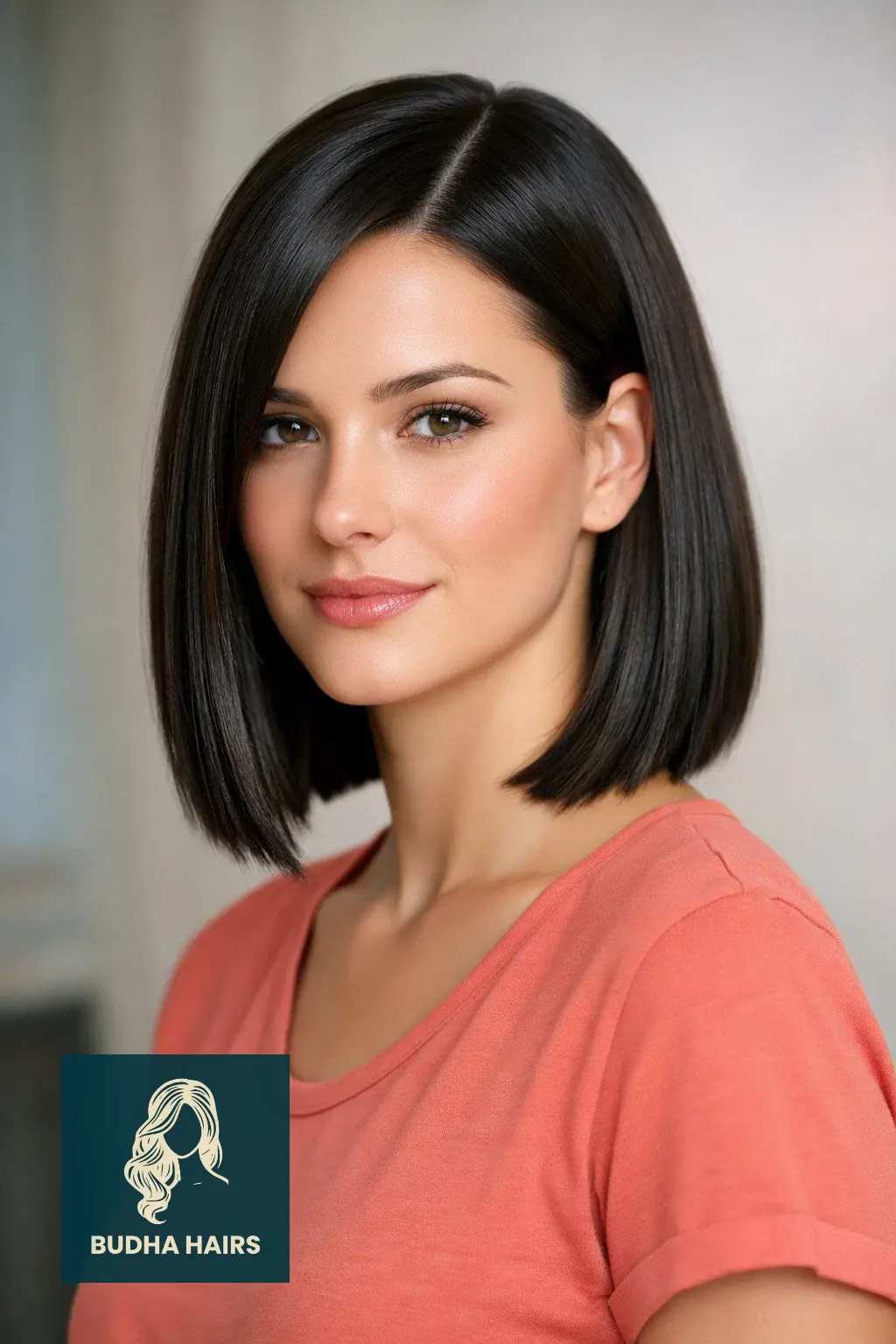 40 Oval Face Haircuts That Flatter Your Features Perfectly 31 The Polished Blunt Lob with a Side Part