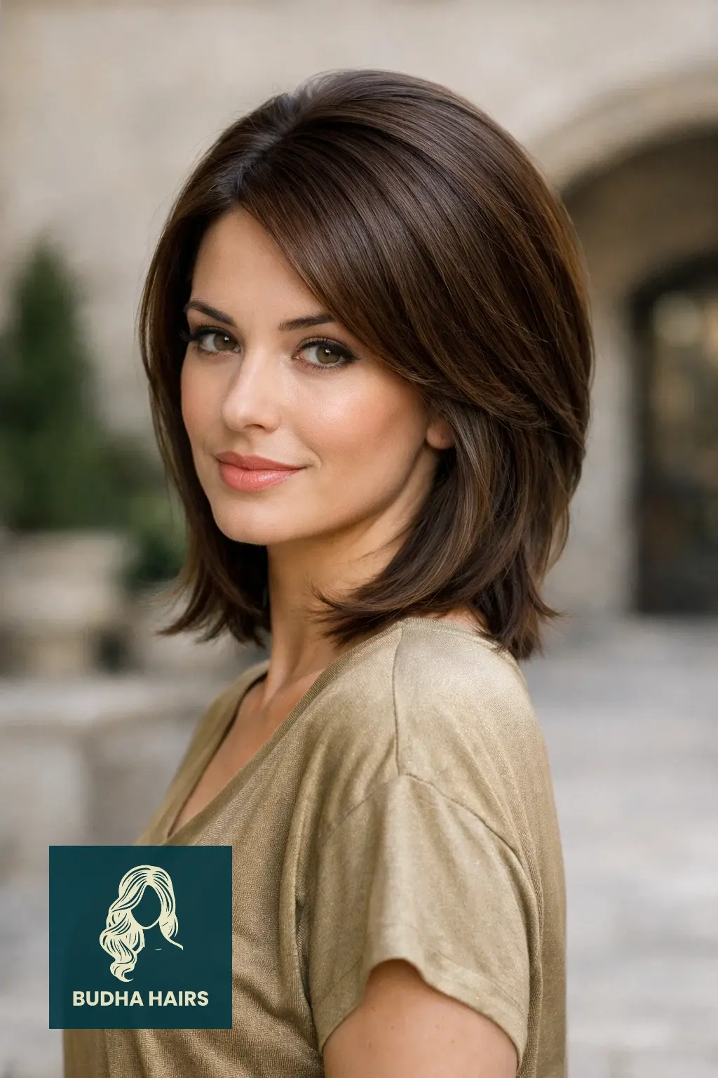 30 Perfect Side Bangs With Layers To Frame Your Face Beautifully 29 The Polished Red-Carpet Silhouette