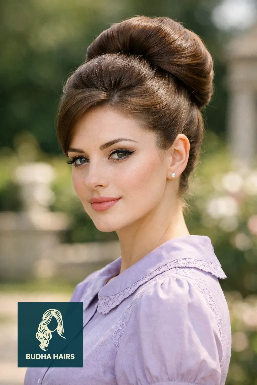 30 Chic 50s Hairstyles for Vintage Glam 22 The Regal Queen's Bun