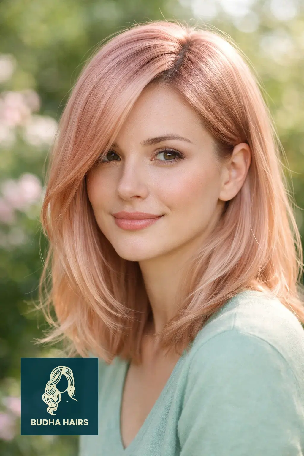 30 Side Part Wig Hairstyles Perfect for Busy Days 29 The "Rose Gold" Pastel Side Part Wig