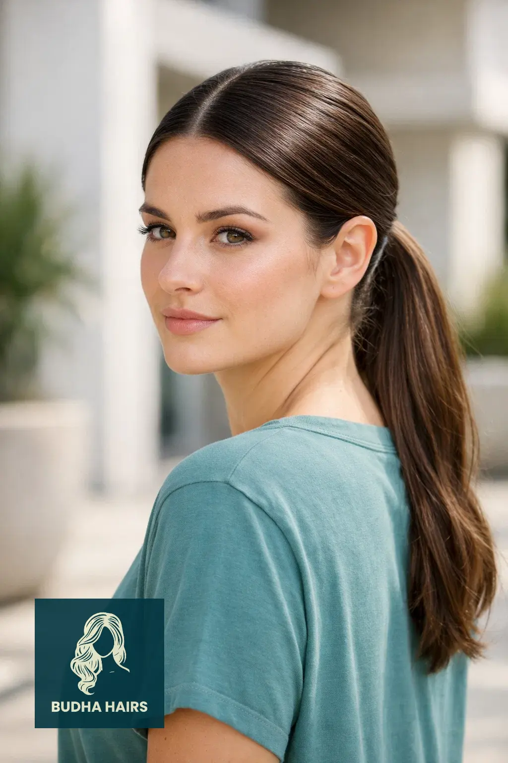 Spring Hair Trends: 30 Best Hairstyles to Try This Season 15 The Sleek Middle-Part Ponytail