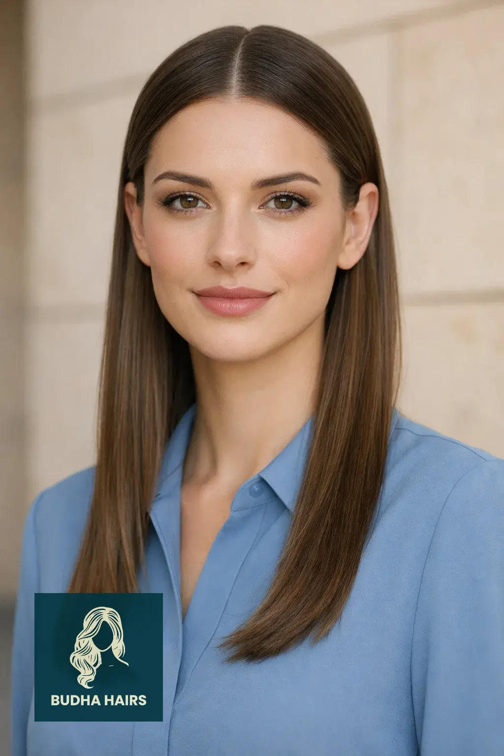 35 Perfect Long Hairstyles for Fine Hair to Turn Heads 19 The "Sleek and Tucked" Minimalist Look