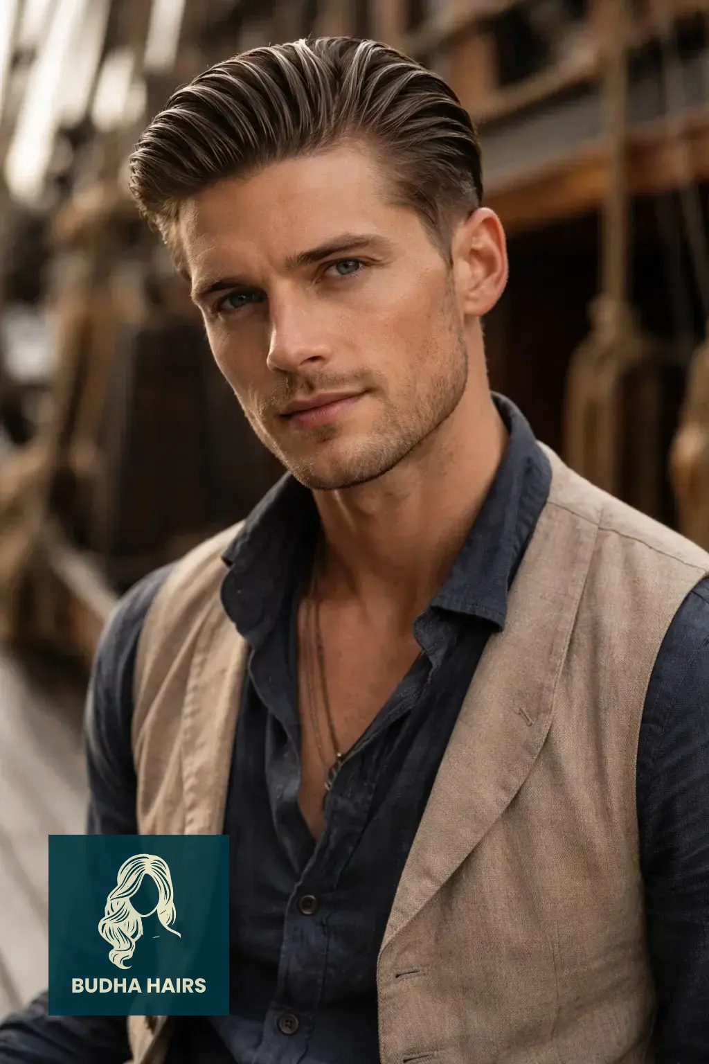 40 Best Pirate Hairstyles for Men: Rugged & Modern Looks 29 The Slicked-Back "Commodore" Polished Undercut