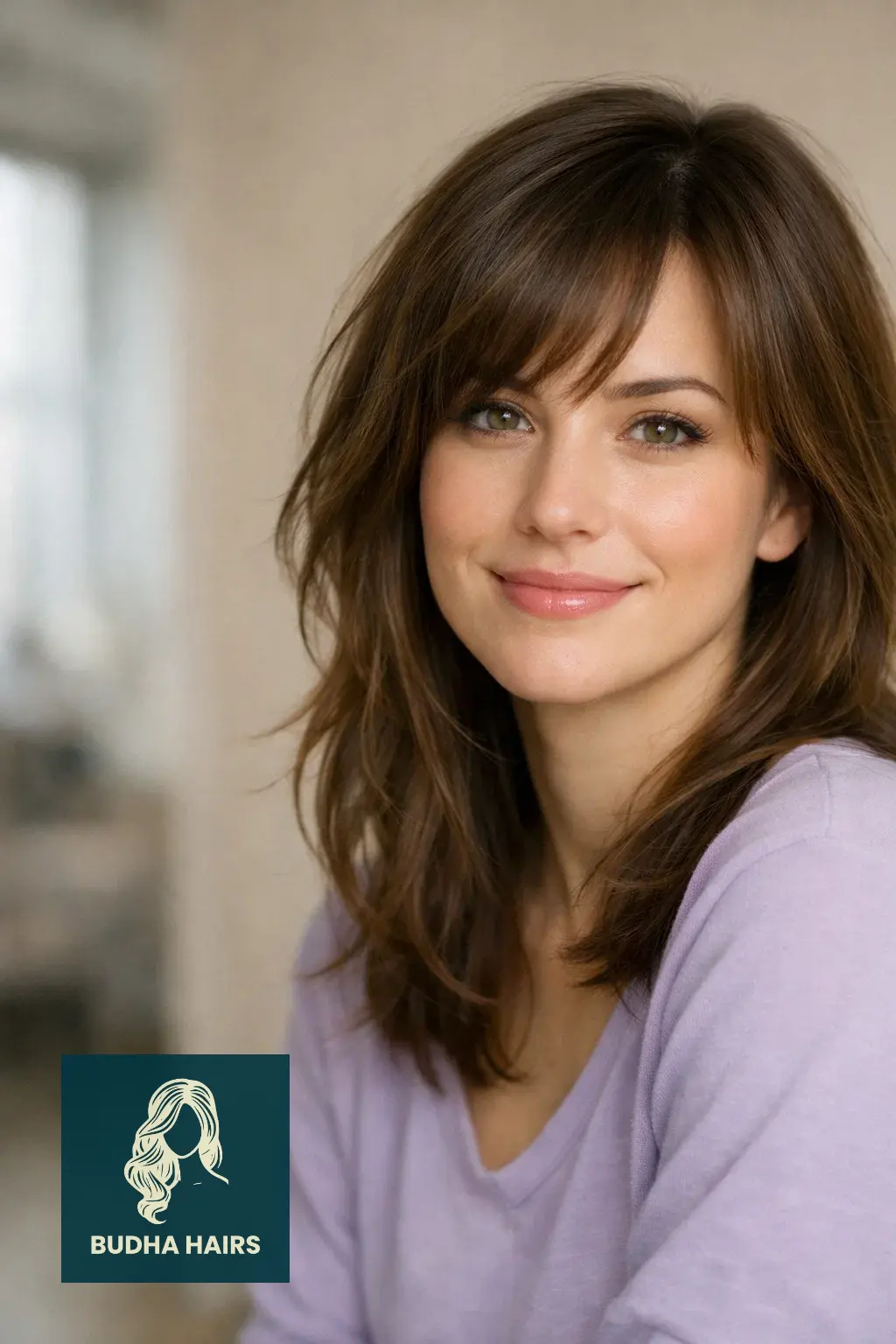 40 Flattering Side Bangs for Every Age and Occasion 31 The Soft Feathered Blend