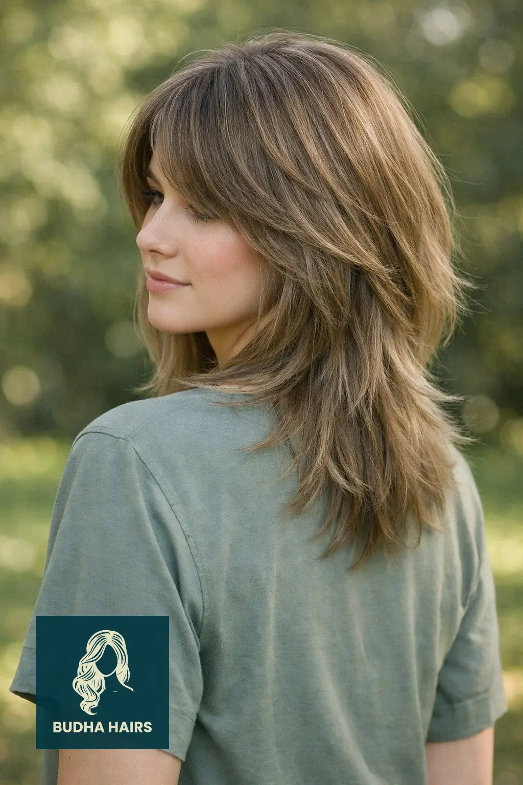 Wolf Cut with Curtain Bangs: 25 Best 2026 Trendy Styles 21 The Subtle "Invisible" Wolf Cut