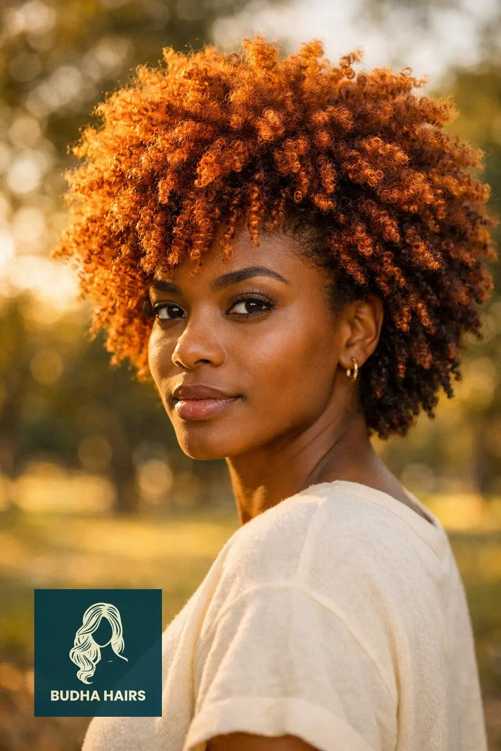 30 Afro Hairstyles for Women for Effortless Chic Vibes 14 The "Sun-Kissed" Ginger Afro
