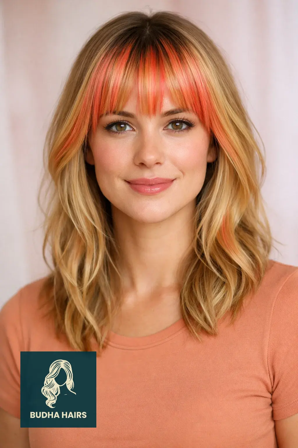 25 Best Unique Dyed Hair Ideas for a Vibrant, Trendy Look 15 The "Sunset Peak" Fringe