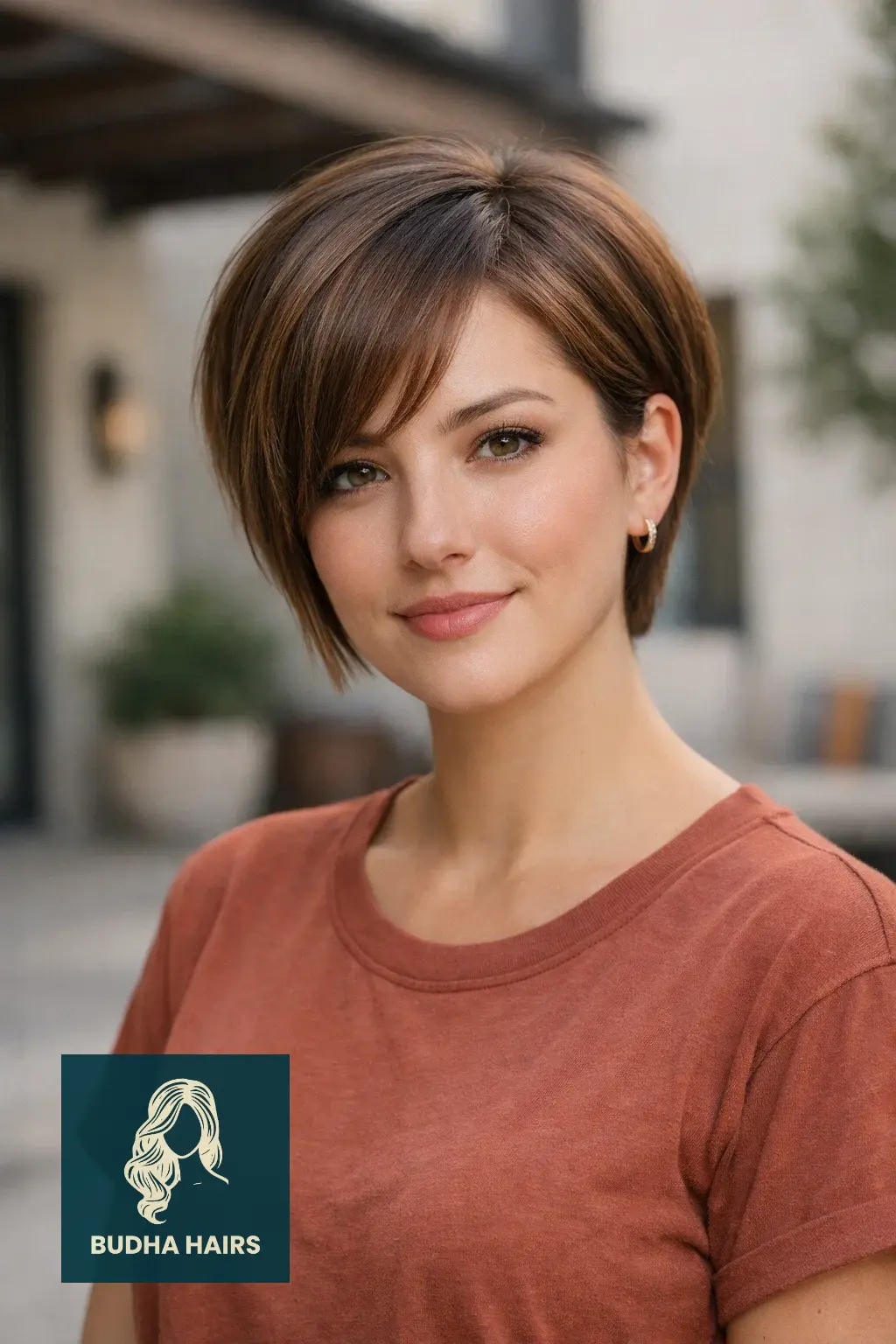40 Short Haircuts for Round Faces For Women That Flatter Instantly 15 The Tapered Nape "Pixie-Bob"