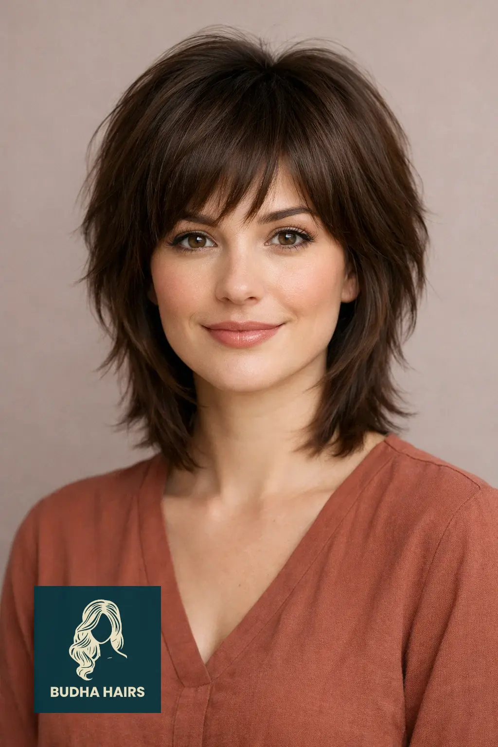 40 Short Haircuts for Round Faces For Women That Flatter Instantly 9 The Tapered Shag for Thick Hair
