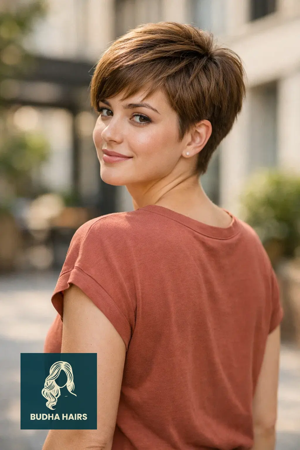 40 Short Haircuts for Round Faces For Women That Flatter Instantly 26 The Tapered Textured Crop