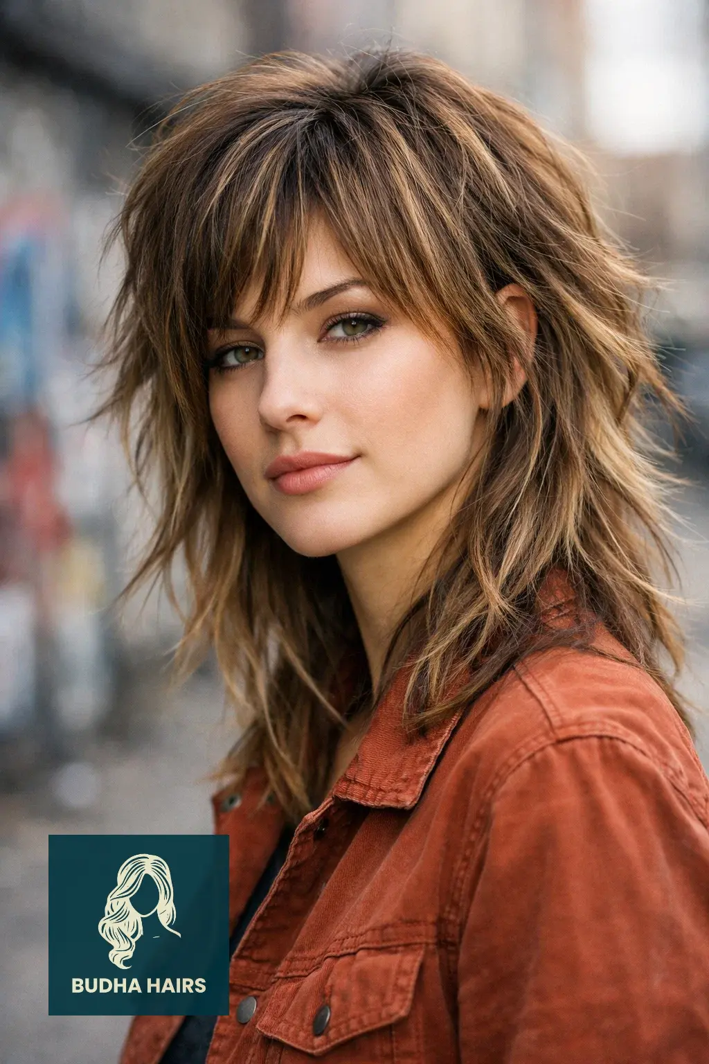 Wolf Cut with Curtain Bangs: 25 Best 2026 Trendy Styles 9 The "Textured Grit" Wolf Cut