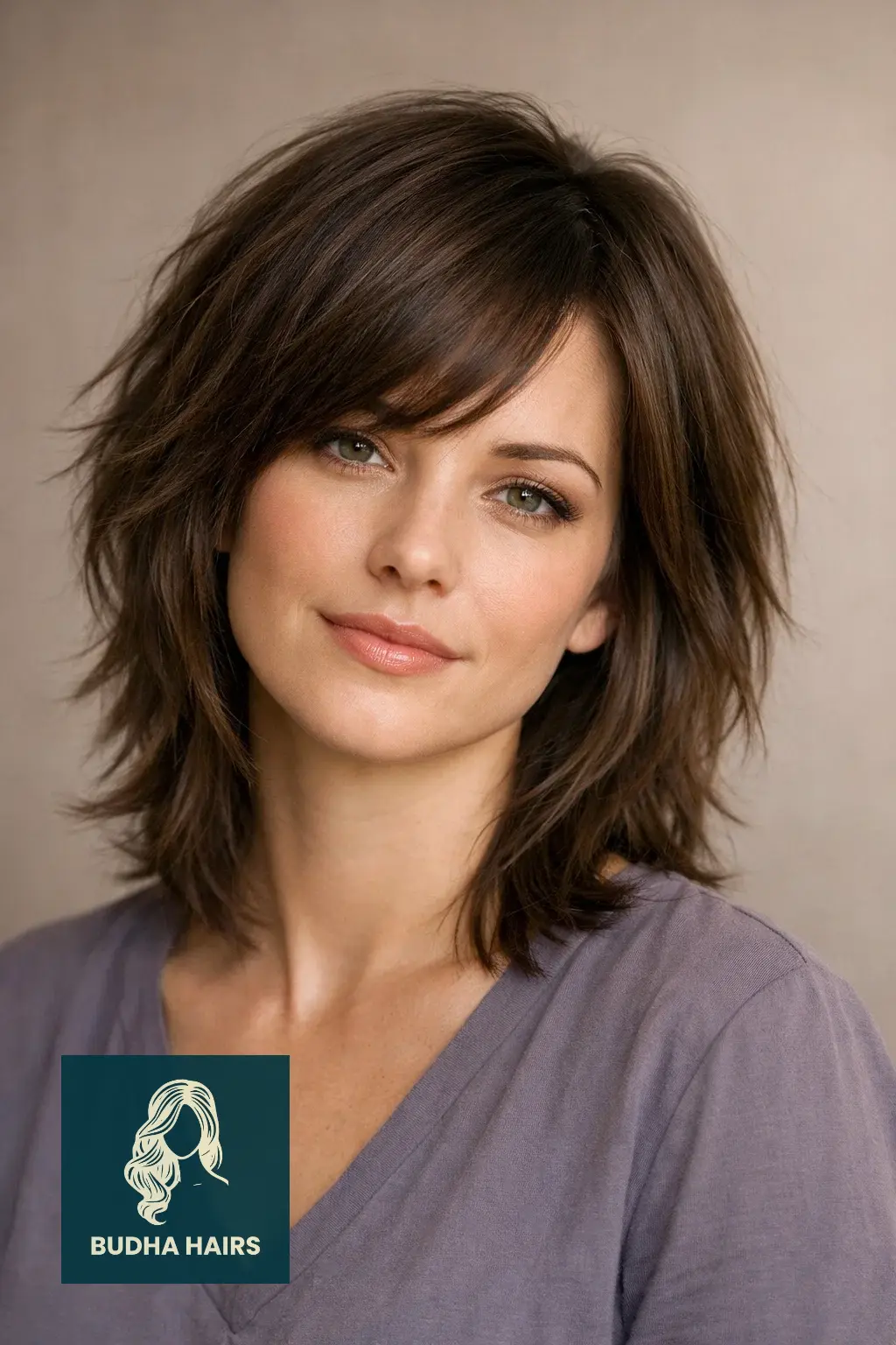 40 Best Medium Shag Haircuts: The Ultimate Guide to Texture & Volume 37 The "Textured" Side-Parted Shag