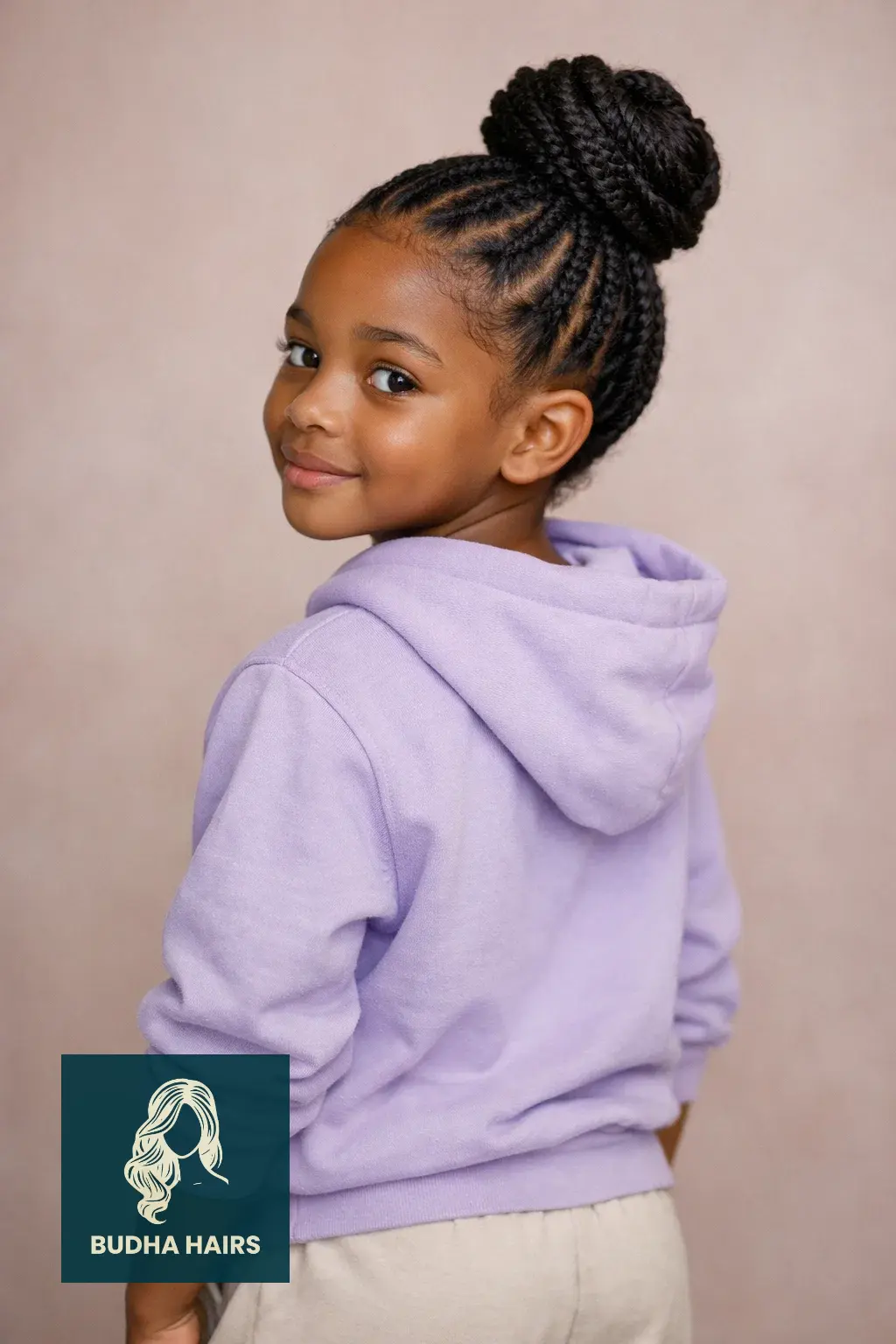30 Adorable Braid Hairstyles for Kids You Will Love 23 The "Tinkerbell" Braided Top-Knot