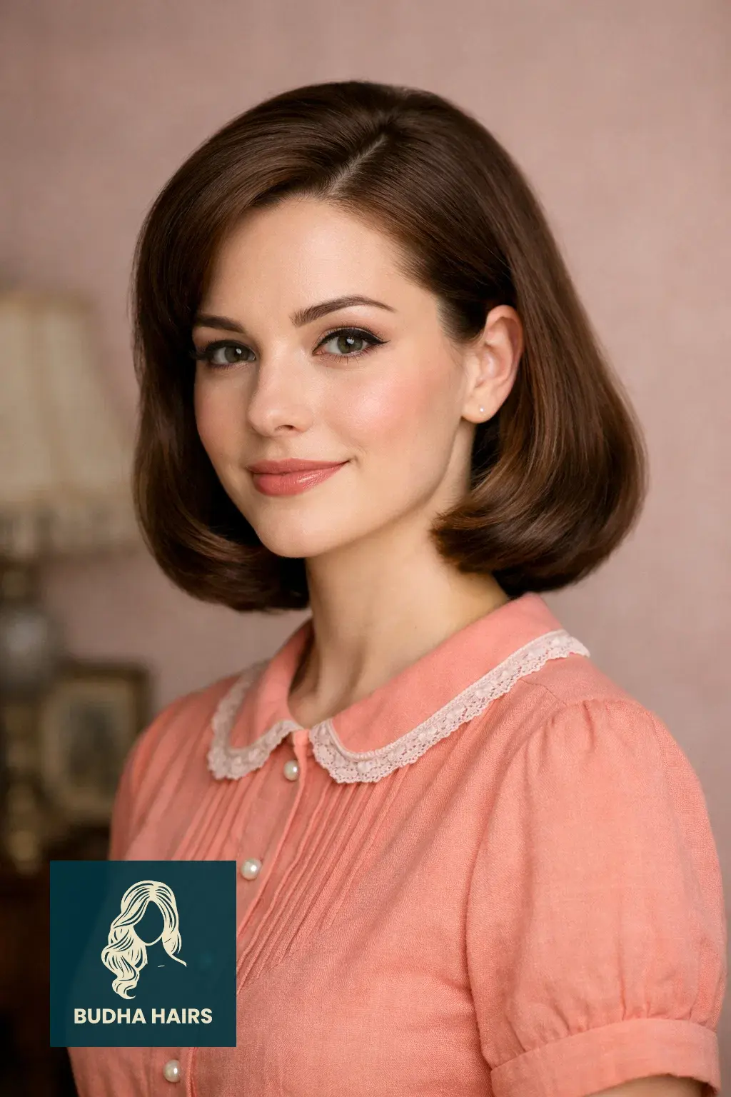 30 Chic 50s Hairstyles for Vintage Glam 25 The "Tucked-Under" Mid-Length Set