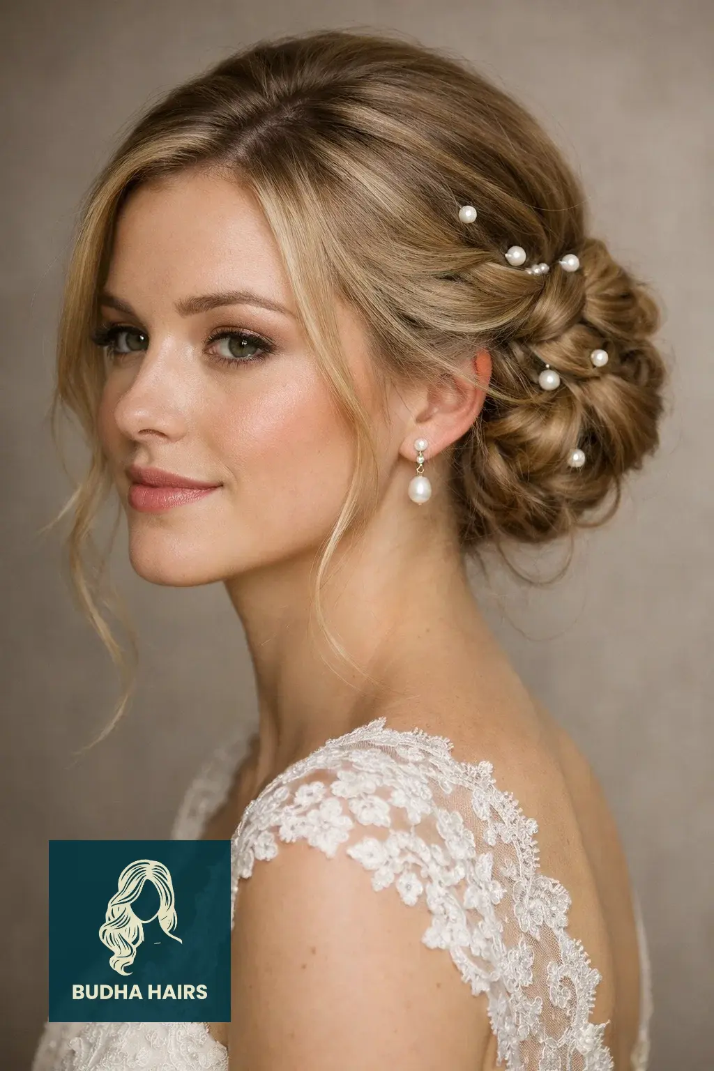39 Best Hairstyles for Thin Hair for Wedding for a Full Look 37 The "Twisted Chignon" with Pearl Accents