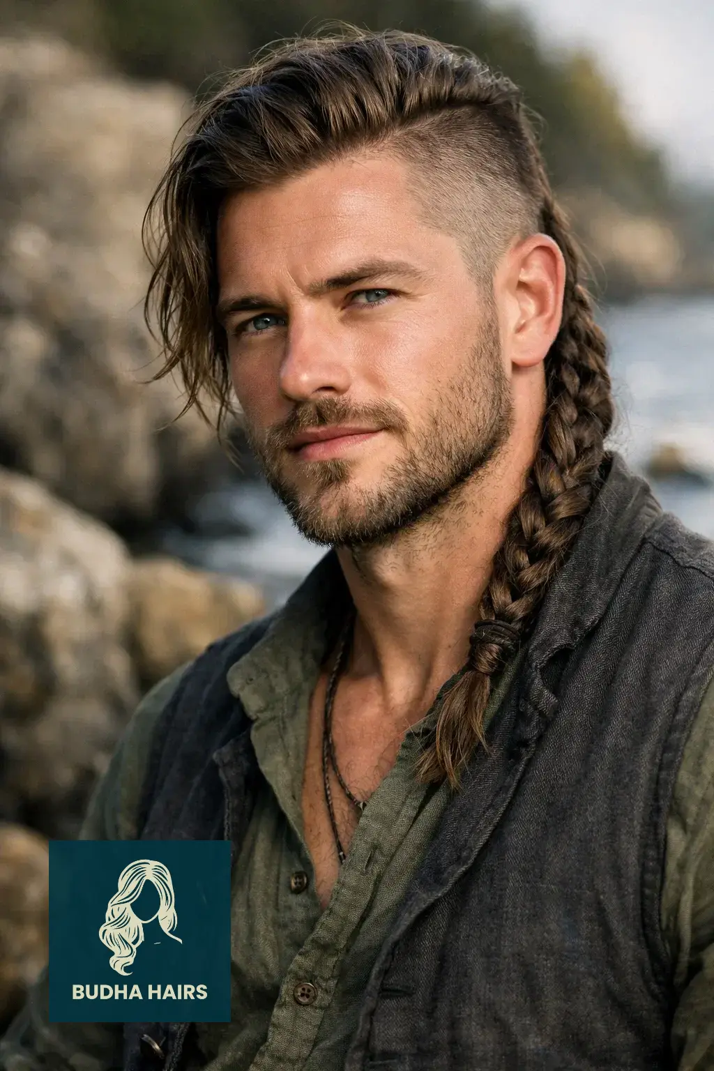40 Best Pirate Hairstyles for Men: Rugged & Modern Looks 22 The Viking-Inspired Side Braid with Shaved Temples