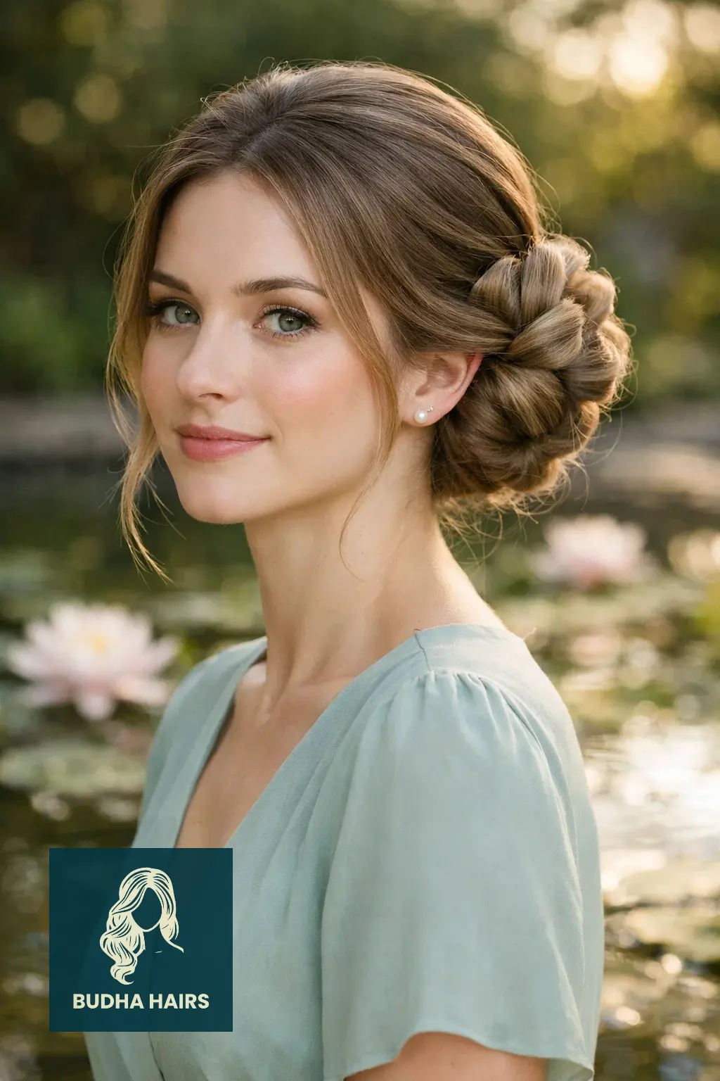 40 Timeless Wedding Guest Hairstyles That Never Go Out of Style 24 The Water Lily Low Bun
