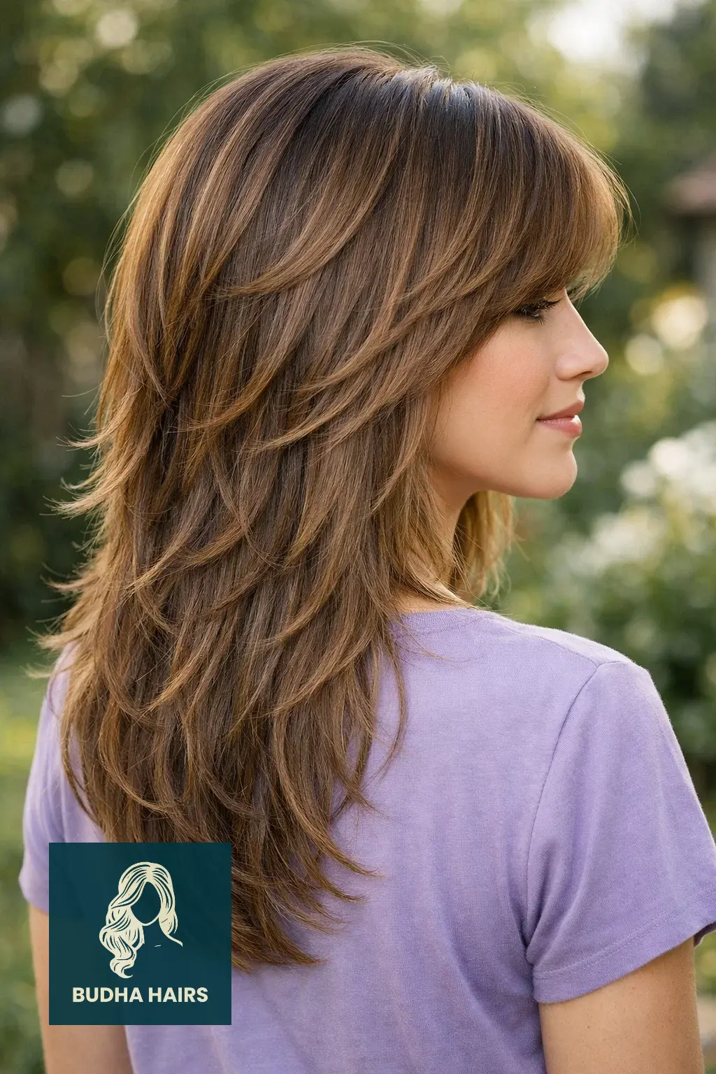 30 Perfect Side Bangs With Layers To Frame Your Face Beautifully 15 The "Waterfall" Layering Technique