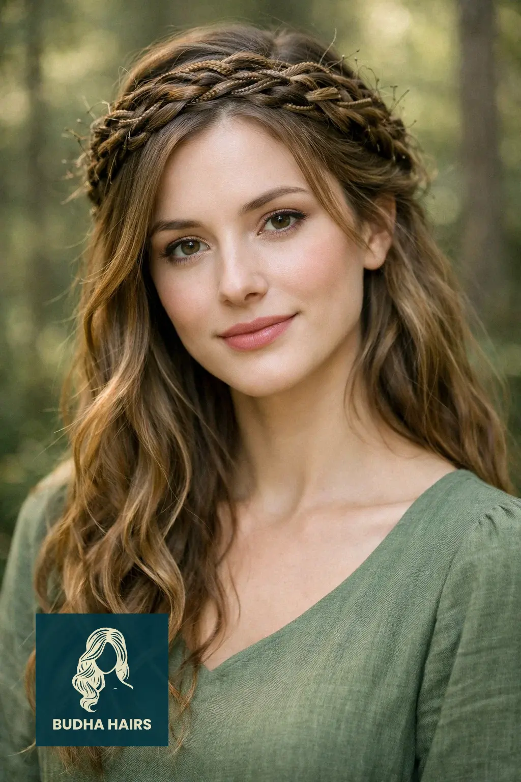 30 Most Enchanting Whimsical Hairstyles for a Magical Look 4 The Willow-Weave Forest Crown