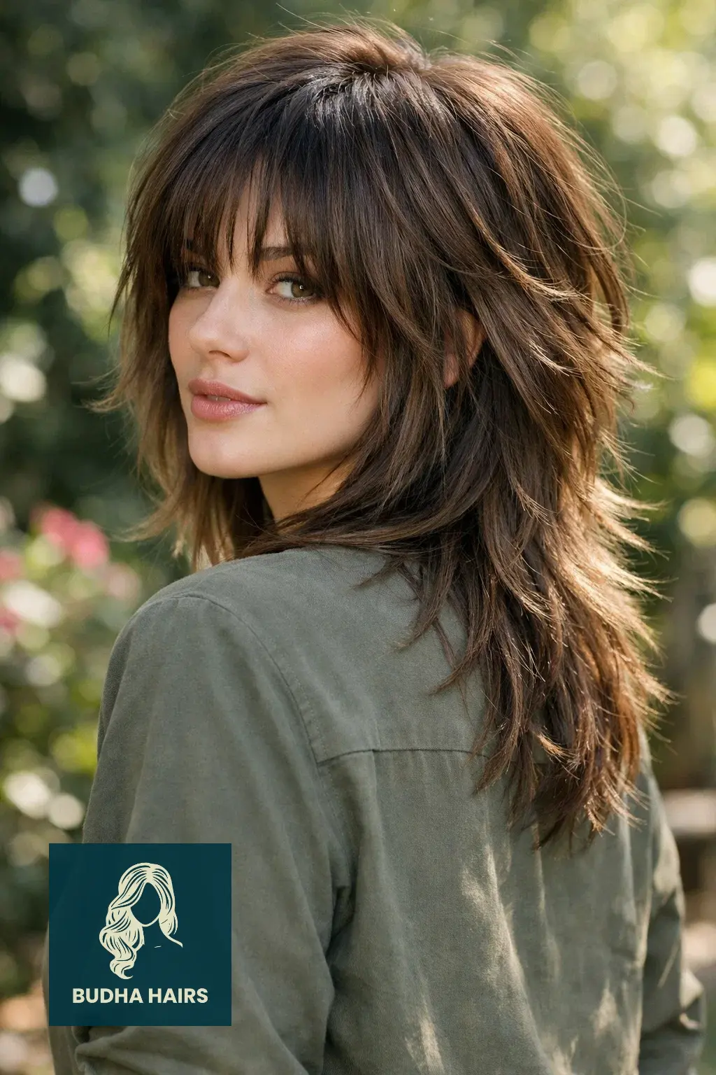 Wolf Cut with Curtain Bangs: 25 Best 2026 Trendy Styles 17 The "Wolf-Shag" Hybrid with Wispy Curtain Bangs