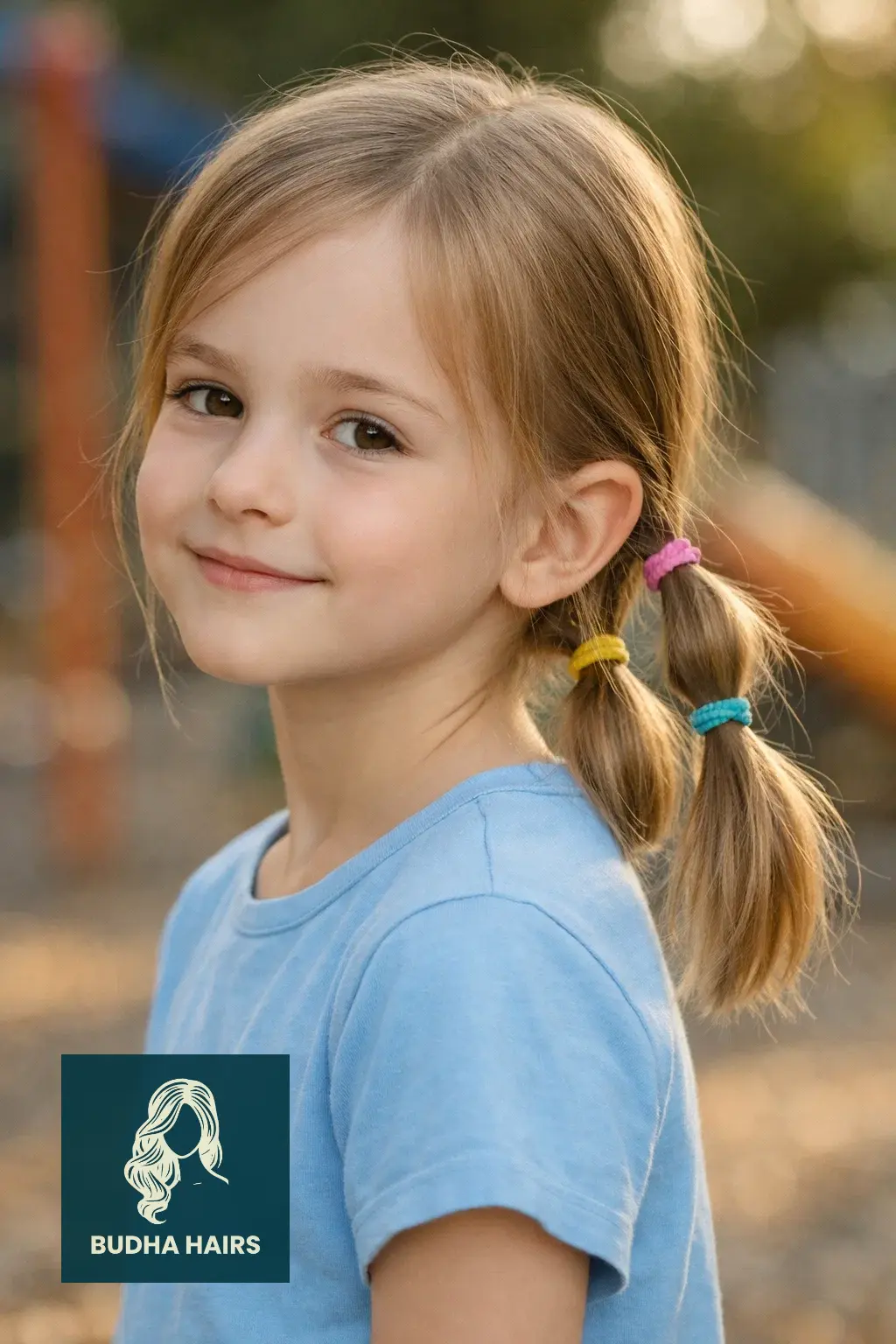 30 Best Hairstyles for Thin Hair for Kids for a Full Look 21 Triple Tied Low Pigtails