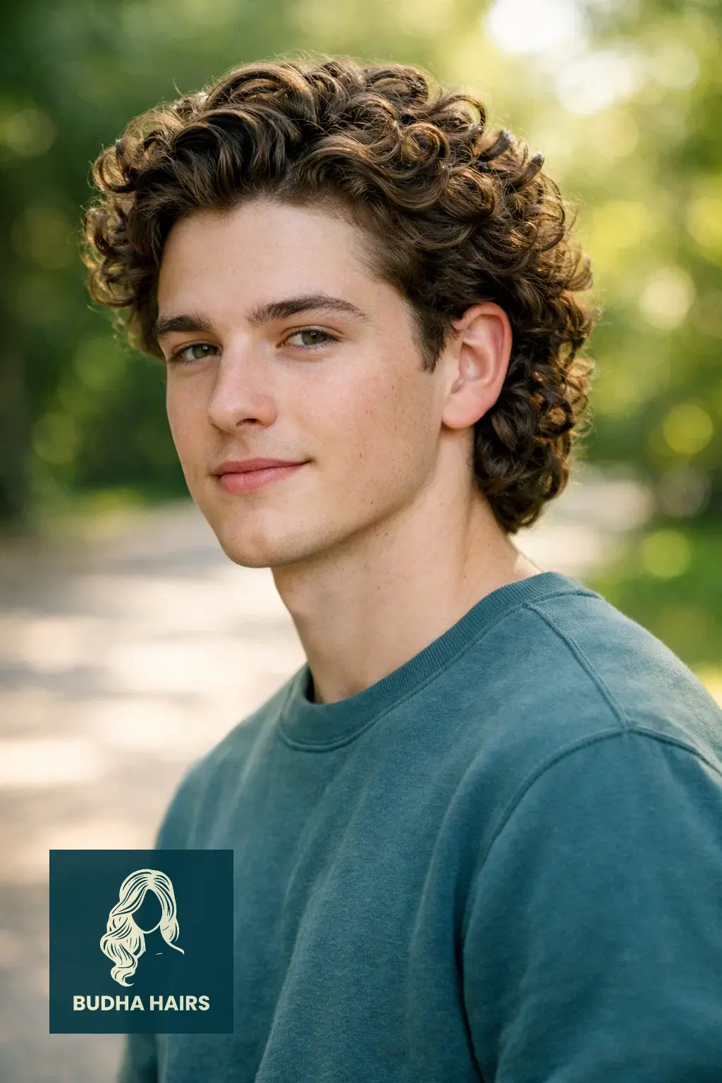 35 Cool Haircuts For Boys With Curly Hair That Show Off Texture 20 Tucked-Back Curly Mane