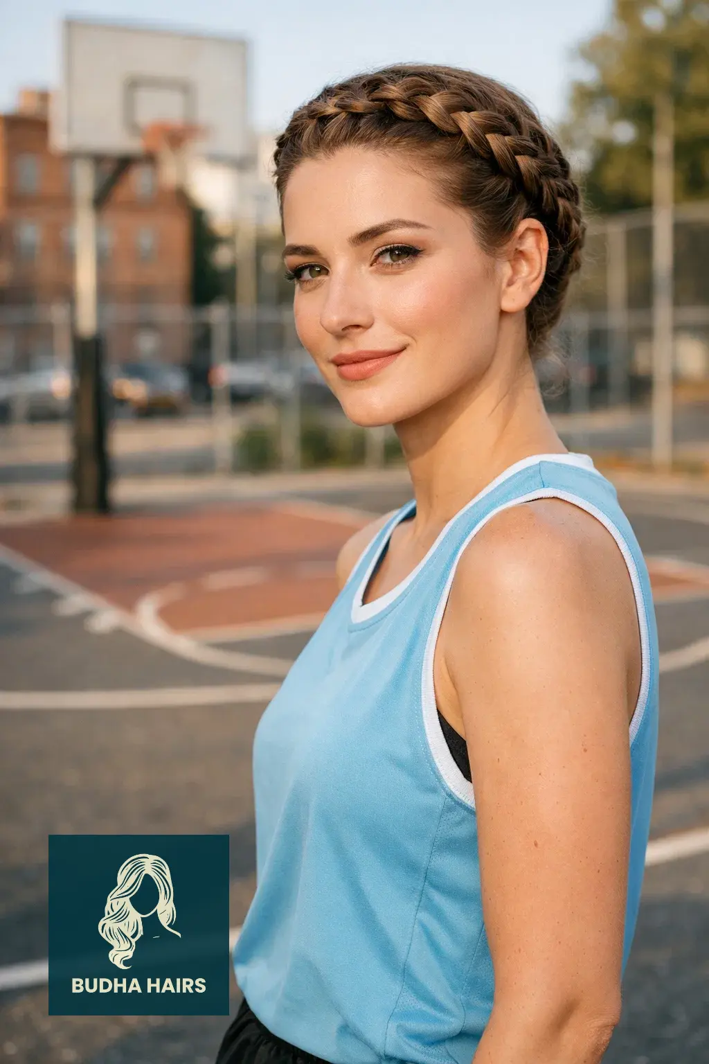 40 Best Basketball Hairstyles: Secure & Stylish On-Court Looks 27 Twisted Crown Braid for Stability