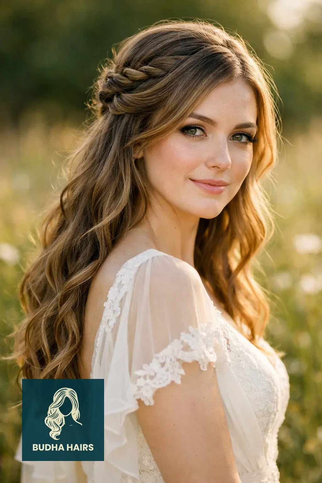 30 Wedding Hairstyles for Long Hair That Turn Heads 22 Twisted Rope Half-Up Bohemian Style