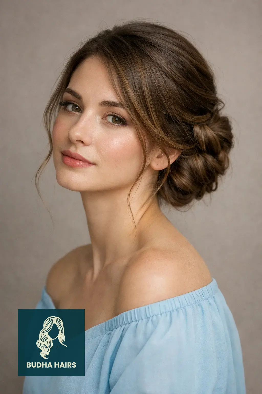 30 Hair Updos for Medium Hair That Look Effortlessly Chic 5 Twisted Side Updo