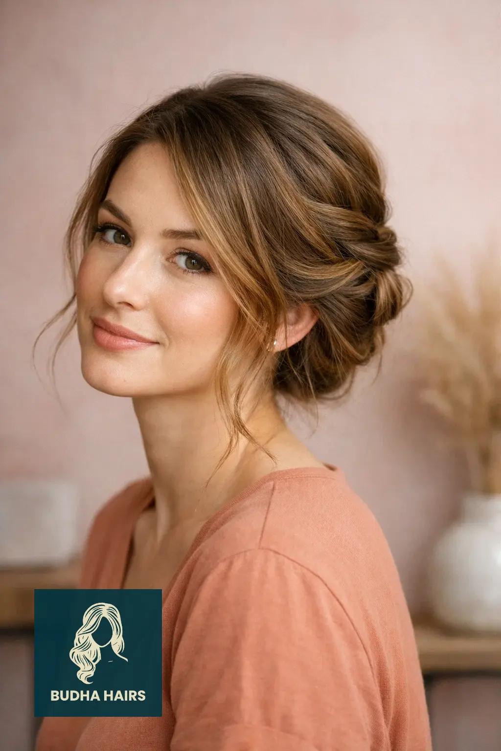 30 Hair Styles For Medium Hair And Creative Ways To Upgrade Your Cut 10 Twisted Side Updo