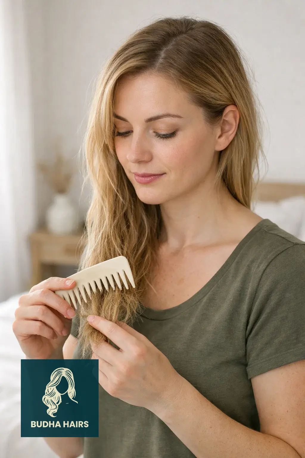 How to Repair Damaged Hair: 10 Causes & 10 Expert Tips 9 Use a Wide-Tooth Comb for Detangling