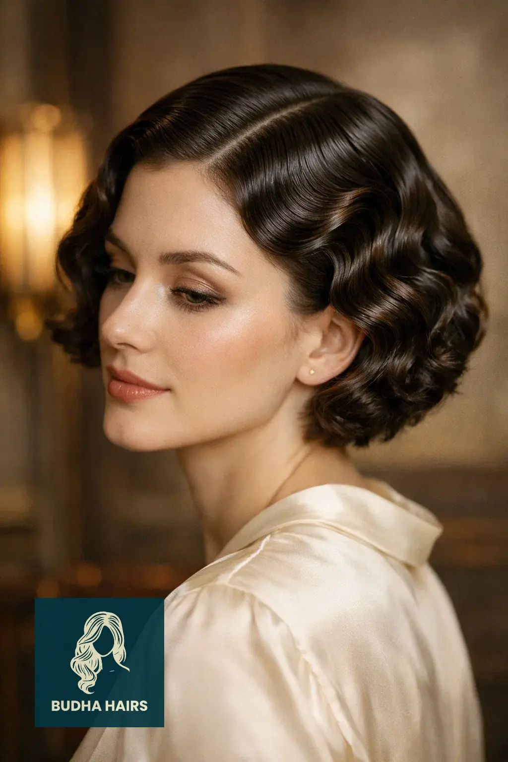 30 Ear Length Bob Hairstyles to Try When You Want a Bold Change 9 Vintage Finger Wave Bob
