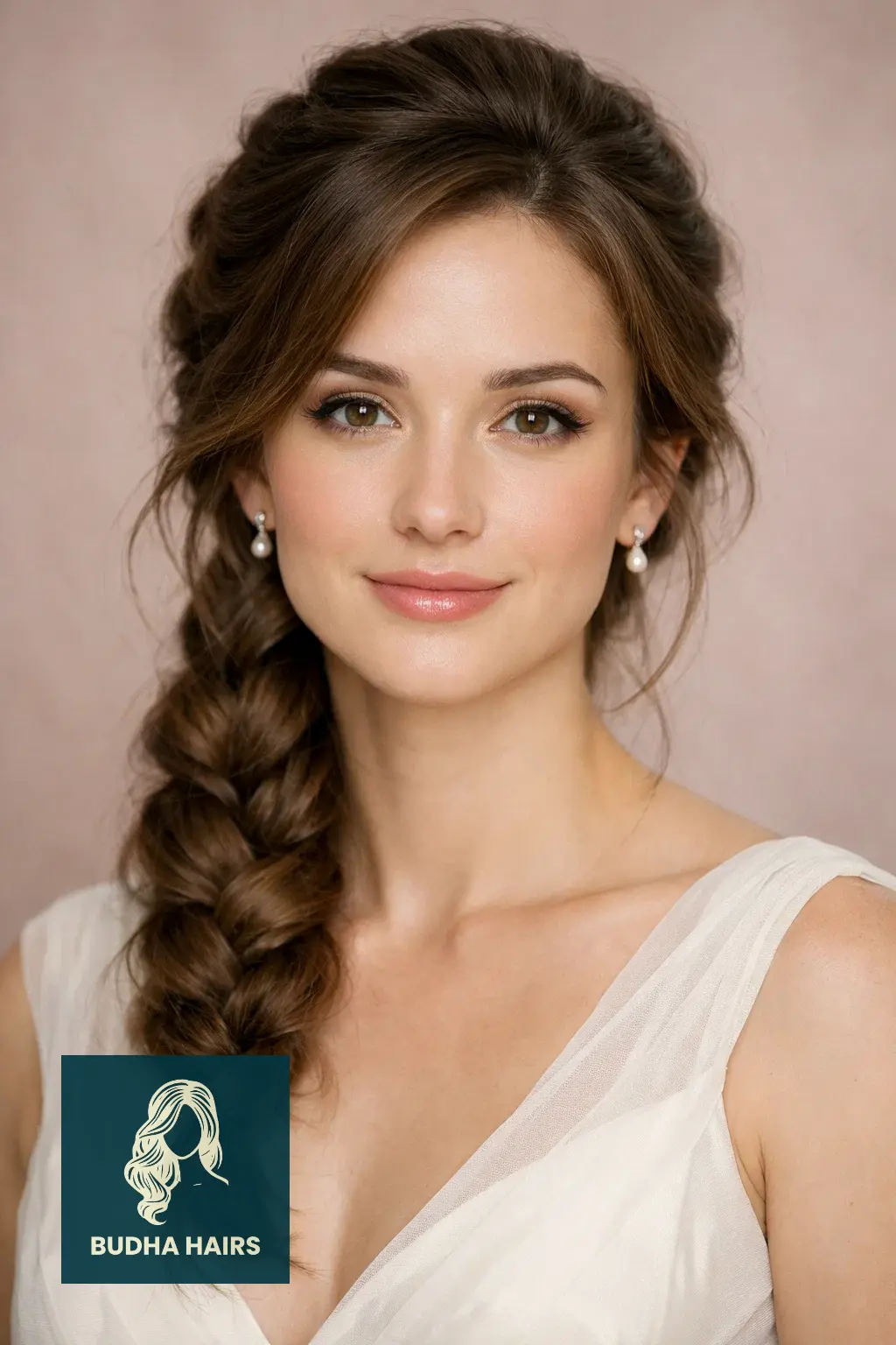 39 Best Hairstyles for Thin Hair for Wedding for a Full Look 24 Voluminous "Tucked" French Braid