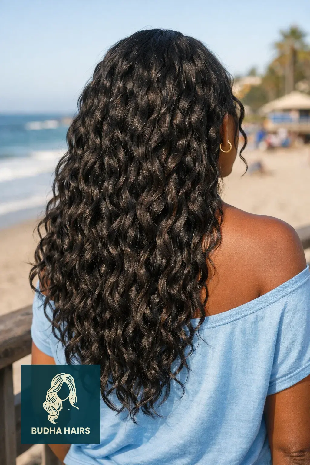 40 Best Vacation Hairstyles for Black Women: Protective & Chic 16 Water Wave Crochet