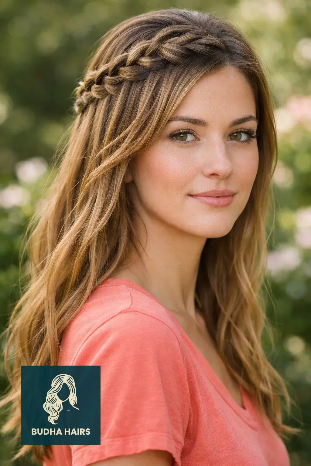 25 Best Out of Face Hairstyles for a Polished, Chic Look 18 Waterfall Braided Frame