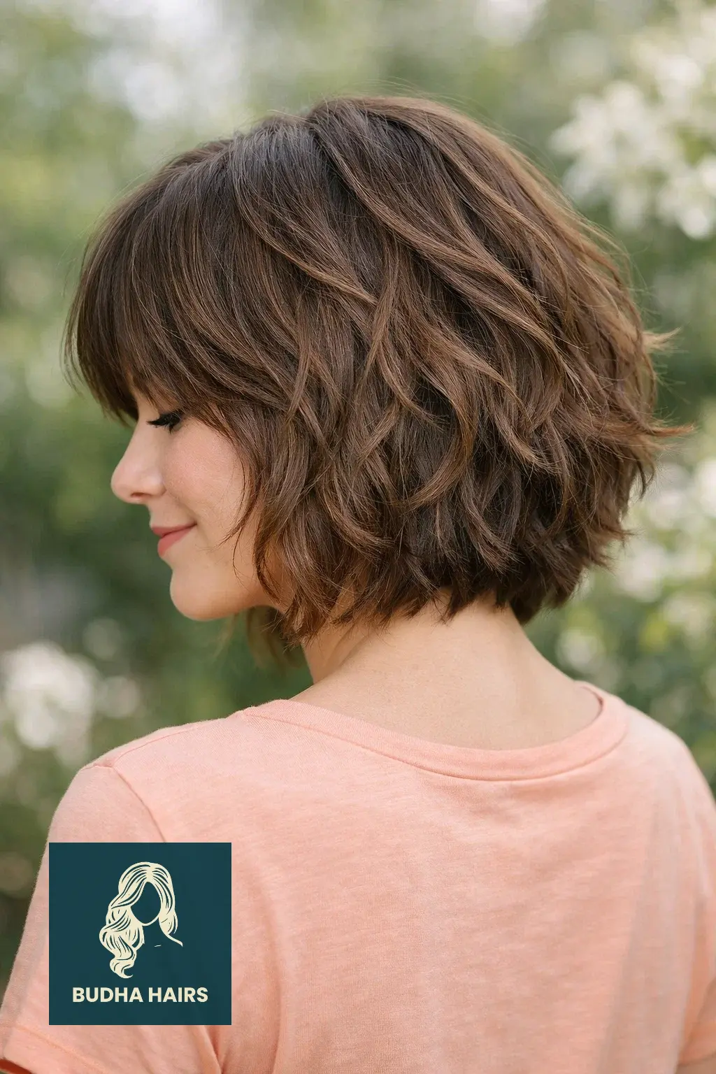 35 Trendy Short Shag Haircuts for Women to Try in 2026 25 Wavy Chin-Length Shag with Internal Layers
