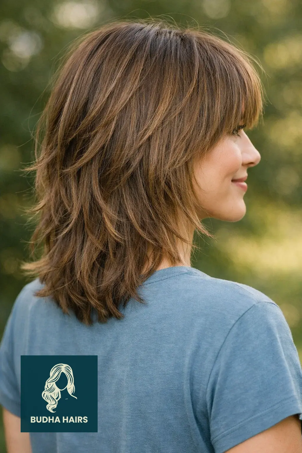 30 Hair Styles For Medium Hair And Creative Ways To Upgrade Your Cut 16 Wispy Fringe and Layered Lengths