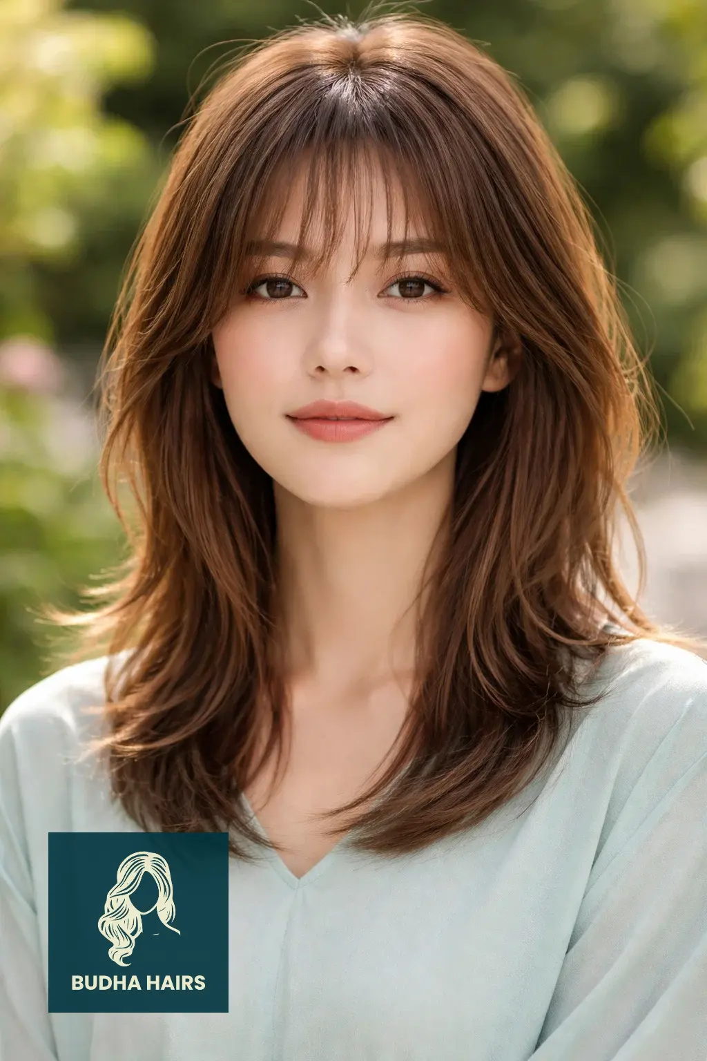 40 Oval Face Haircuts That Flatter Your Features Perfectly 38 Wispy Layered Cut with See-Through Bangs