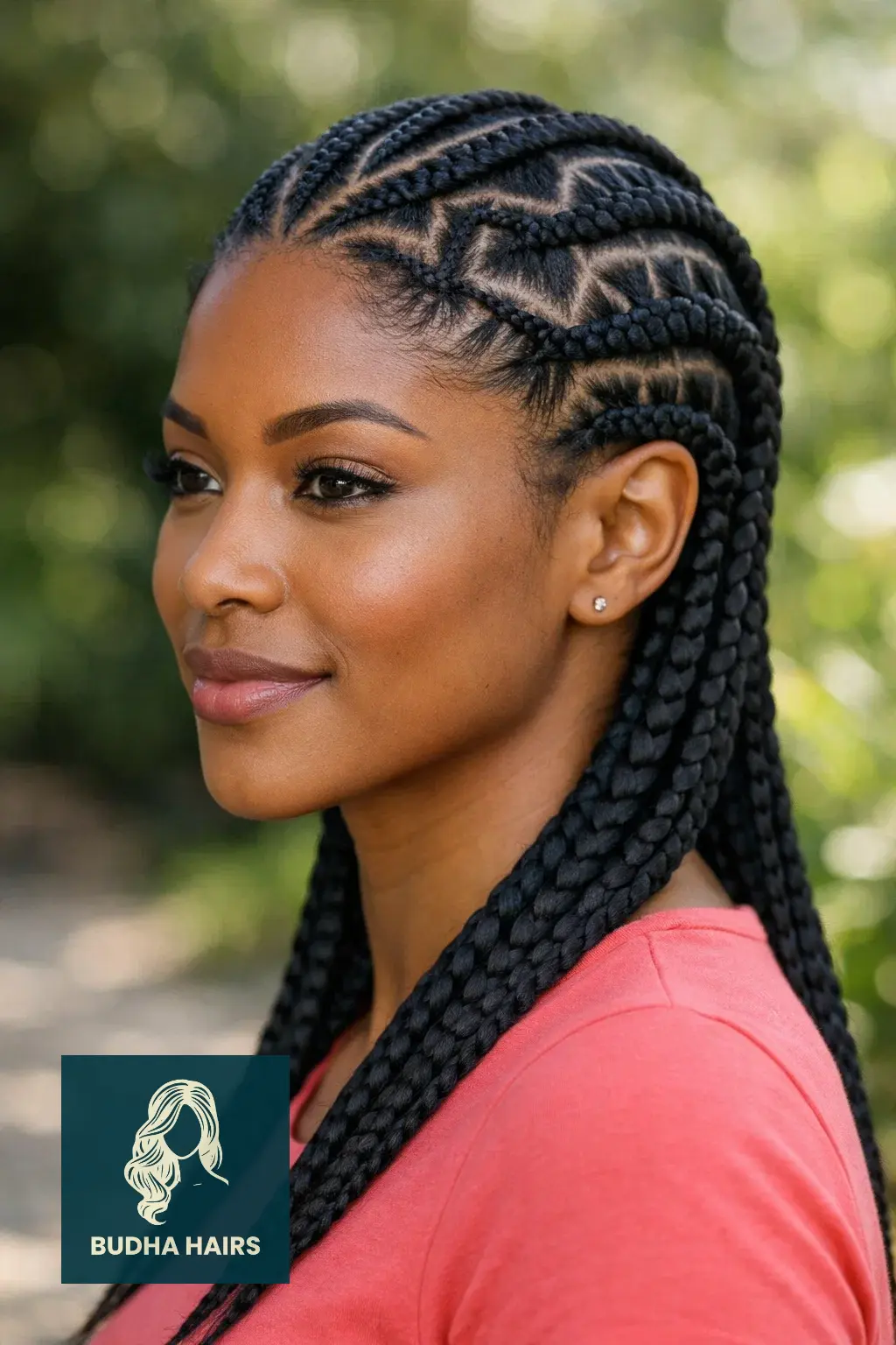 25 Cornrows Braids For Black Women To Elevate Your Everyday Style 5 Zig-Zag Parted Cornrows